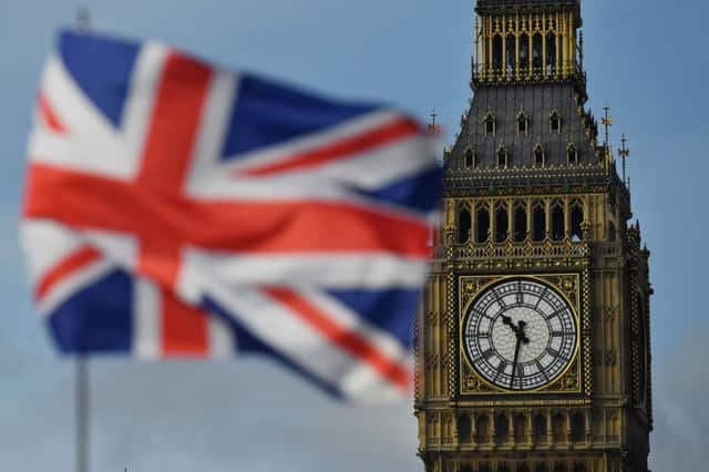 A Union flag flies near the Elizabeth Tower, better known as "Big Ben".  Picture: BEN STANSALL/AFP via Getty Images