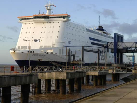 P&O North Sea Ferries' vessel Pride of Hull on her berth on the River Humber.
Picture Terry Carrott