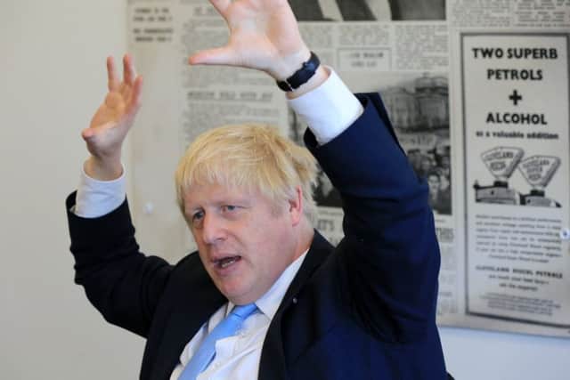 Boris Johnson during a pre-election visit to The Yorkshire Post - will he deliver for the North?