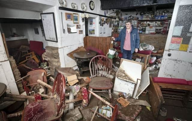 Rowena Hutchinsons pub, the Red Lion at Arkengarthdale was devastated by the floods