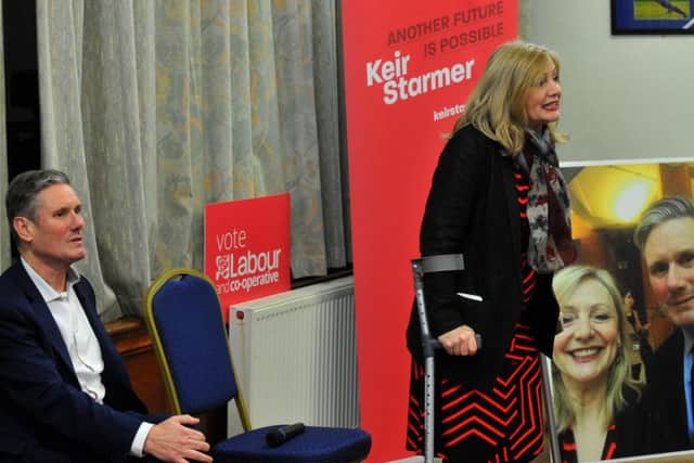 Tracy Brabin MP introducing Sir Keir Stamer in Batley. Picture: Gary Longbottom.