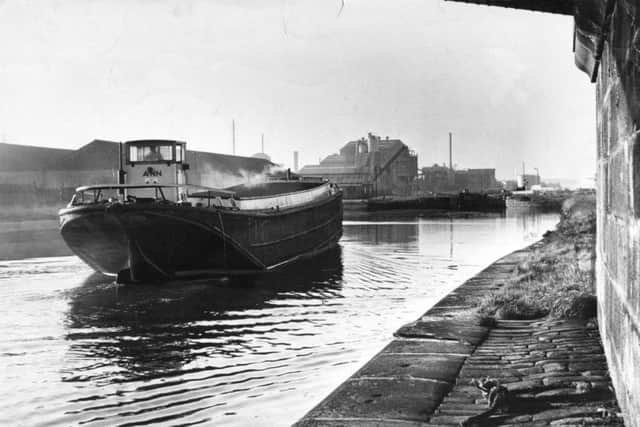 20th December 1966......Aire and Calder canal....Canal boat named 'Anne'