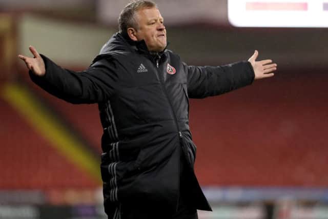 Chris Wilder was not happy with Sheffield United's performance at Arsenal