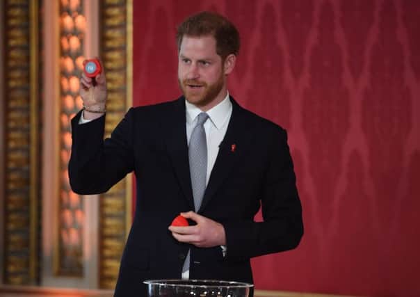 The Duke of Sussex conducted the Rugby League World Cup draw last week.