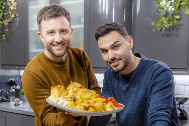 Ian Theasby and Henry Firth who have their own vegan cooking Living on the Veg show on ITV 1.
© Rock Oyster Media