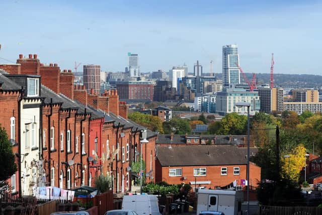 Terraced houses in Leeds, where rental costs have risen by 4.4% over the past year