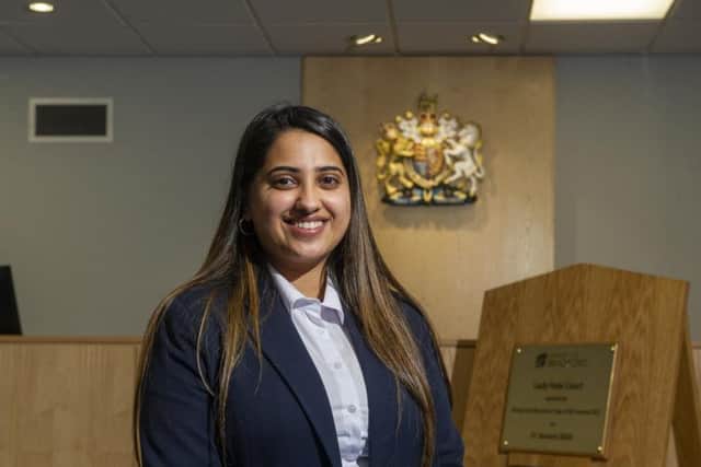 Third year law student Ifrah Asif. Picture: Tony Johnson.