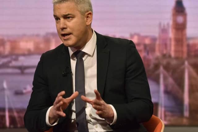 Exiting the European Union Secretary Stephen Barclay appearing on The Andrew Marr Show. Photo: Jeff Overs/BBC/PA Wire