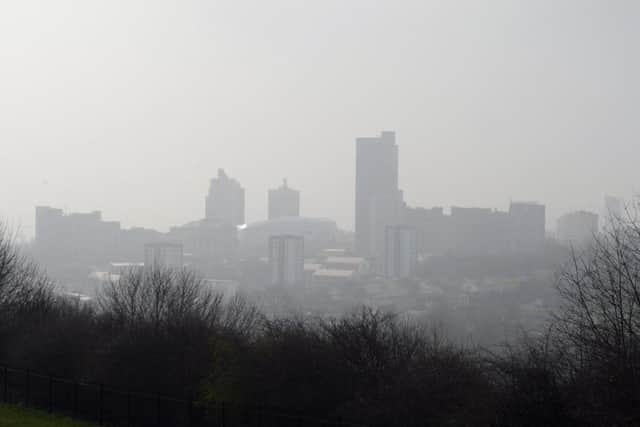 Smog over Leeds, which was named as the one of the worst cities the rate of deaths connected to long-term exposure to air pollution. Picture: Glen Minikin/Ross Parry