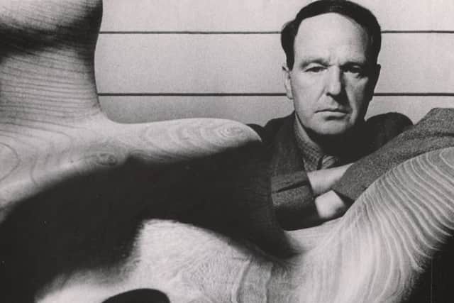 Bill Brandt, Henry Moore, 1946. 9 x 7 3/4 in. James Hyman Gallery, London. © Bill Brandt / Bill Brandt Archive Ltd. Photograph by Richard Caspole Reproduced by permission of The Henry Moore Foundation