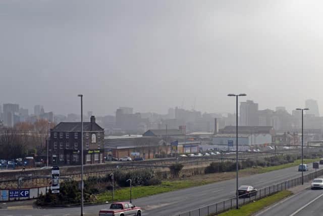 Smog over Leeds, which was named as the one of the worst cities the rate of deaths connected to long-term exposure to air pollution. Picture: Glen Minikin/Ross Parry