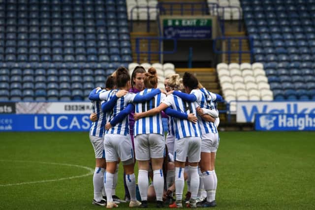Huddersfield Town Ladies first match at the John Smith's Stadium against Ipswich Town Ladies in the FA Cup.