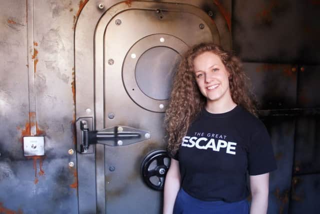 Game time: Hannah Duraid, managing director of The Great Escape Game, is looking forward to bringing the game to the Royal Armouries museum in Leeds.  Pic: Dean Atkins