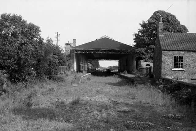 The remains of Pocklington Station after closure