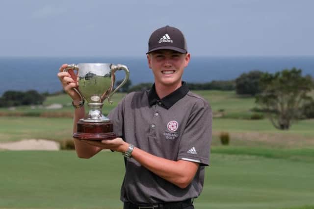 Ben Schmidt. Picture courtesy of england Golf.