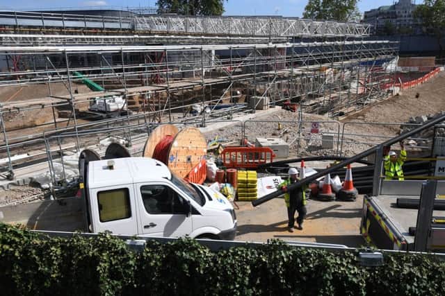 The construction site for the HS2 high speed rail scheme in Euston, London.  Photo: Victoria Jones/PA Wire