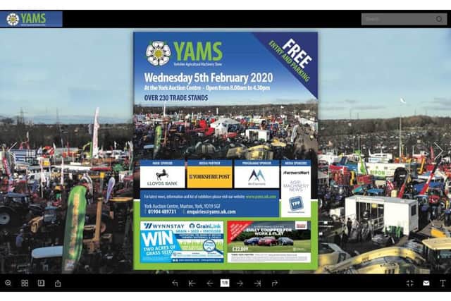 Yorkshire Agricultural Machinery Show page turning e-guide
