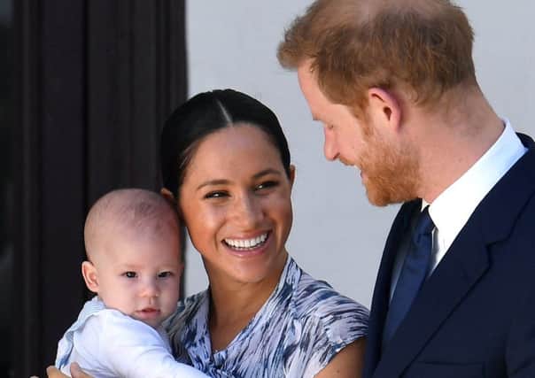The Duke and Duchess of Sussex, with their son Archie, during the family's official visit to South Africa last September.