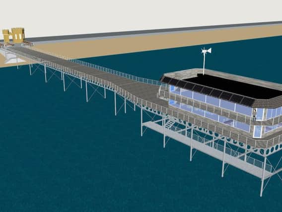 How the rebuilt Withernsea Pier may look like when completed Picture: Torkel Larsen