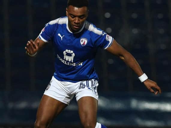 Dylan Mottley-Henry, pictured during a loan spell at Chesterfield.