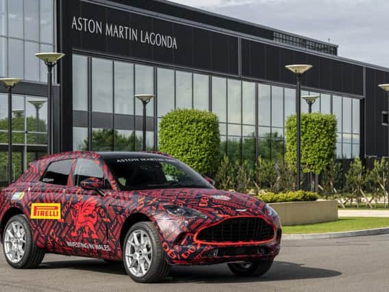 Library image of  Aston Martin's first sports utility vehicle (SUV), the DBX, outside the company's factory in St Athan in South Wales Picture: Aston Martin/PA Wire