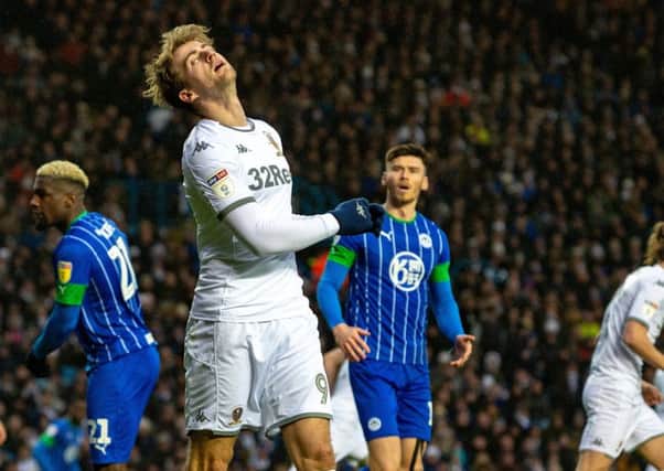 Another missed chance for Patrick Bamford.  Picture Bruce Rollinson