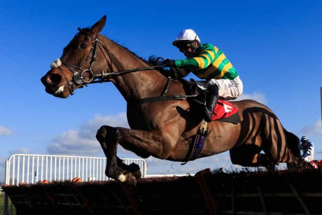Jonjo O'Neill's Minella Rocco is on course for the Cheltenham festival after a Hunter Chase win at Wetherby.