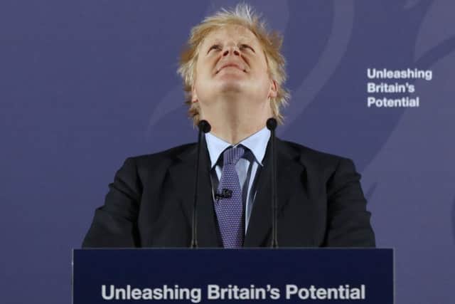 Prime Minister Boris Johnson delivers his Unleashing Britain's Potential speech.