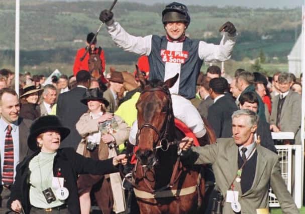 Trainer Robert Alner and owner Dido Harding lead in 1998 Cheltenham Gold Cup hero Cool Dawn. Picture: Barry Batchelor/PA.