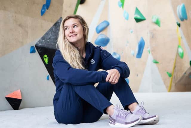 Shauna Coxsey during the Team GB Tokyo 2020 climbing team announcement at The Climbing Works, Sheffield. (Picture: Danny Lawson/PA Wire)