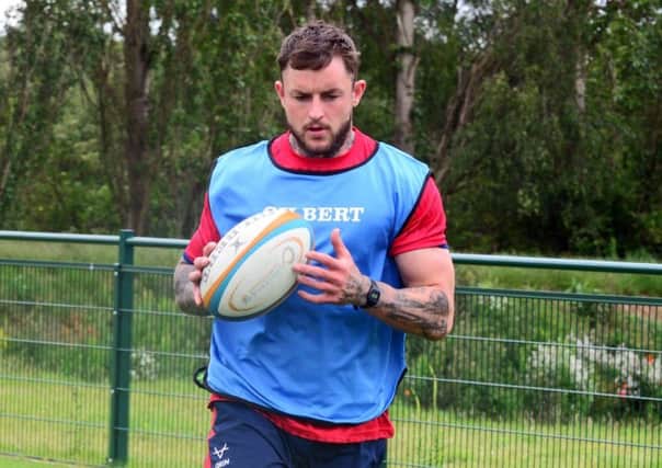 Kyle Evans: Scored a hat-trick of tries for Doncaster Knights against Jersey Reds on Saturday. (Picture: Marie Caley)