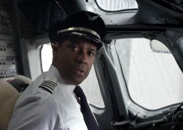 Denzel Washington in a scene from "Flight."