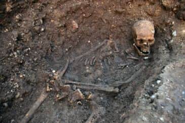 A skull and bones, as scientists at the University of Leicester, have confirmed that the remains found under Greyfriars car park in Leicester are that of King Richard III.