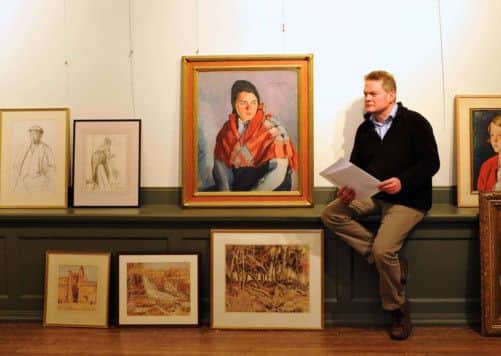 Julian Rendall, son of Claire and Bert Rendall whose collection of "Yorkshire Paintings" will be shown for the first and only time at Pannett Art Gallery in Whitby. Pictire: Tony Bartholomew.