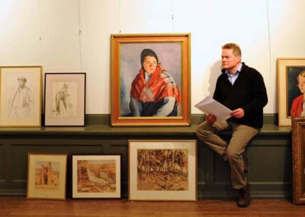 Julian Rendall, son of Claire and Bert Rendall whose collection of "Yorkshire Paintings" will be shown for the first and only time at Pannett Art Gallery in Whitby. Pictire: Tony Bartholomew.