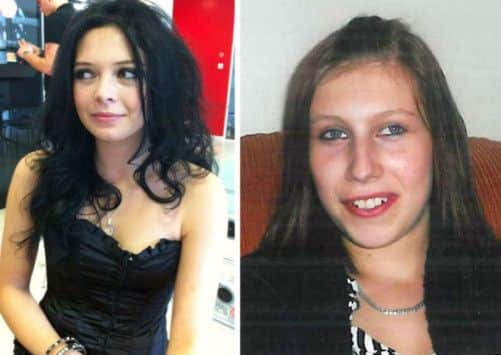 Samantha Sykes (left), 18, and Kimberley Frank, 17.