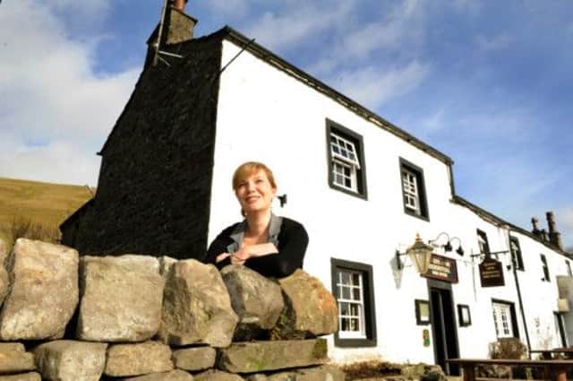 Emily Cowan, landlady of The Queens Arms at Litton in the Yorkshire Dales.
