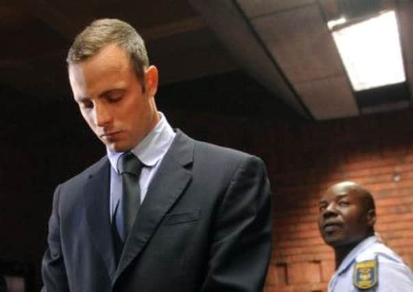 Oscar Pistorius in court.