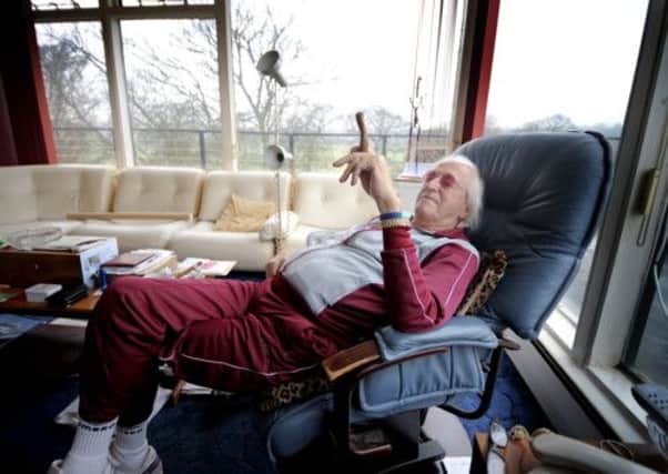Jimmy Savile at his Leeds flat