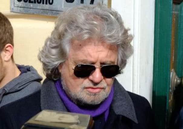Comic-turned-politician Beppe Grillo