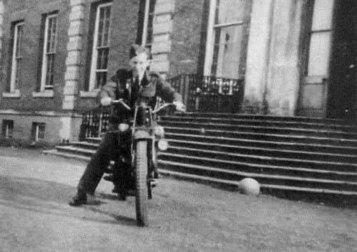 Bob Schofield his infamous motor bike at Beningbrough Hall