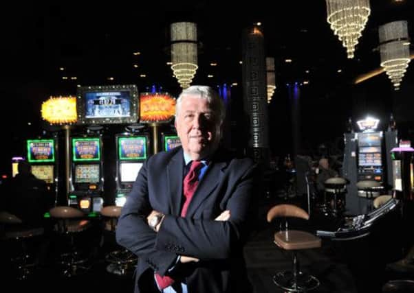 Roy Ramm of London Clubs International at the Alea Casino in Leeds.