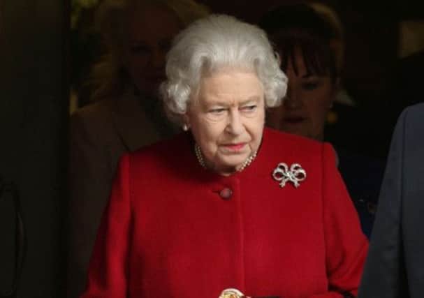The Queen leaving King Edward VIIs Hospital in London