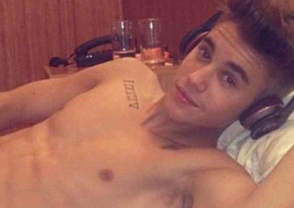 Justin Bieber posted this Instagram picture of himself in a hospital bed