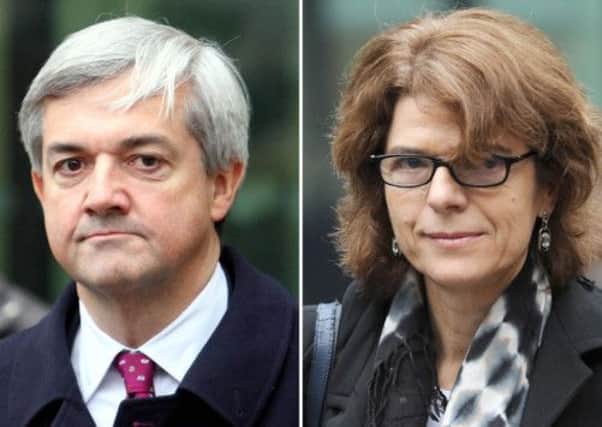 Former energy secretary Chris Huhne and his ex-wife Vicky Pryce