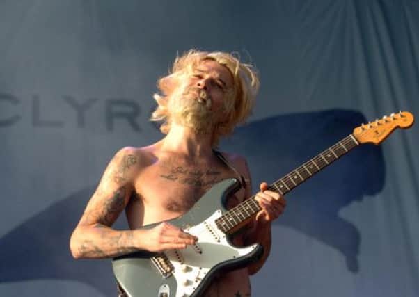Biffy Clyro on stage at the 2012 festival