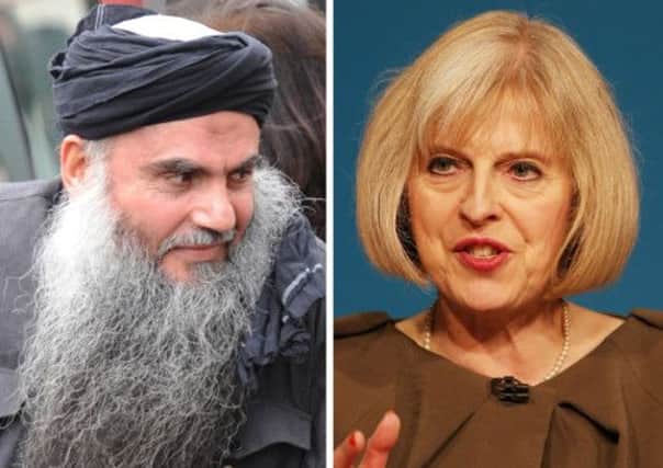 Abu Qatada and Theresa May.