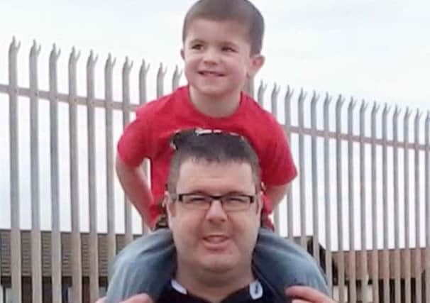 Mark Creswick, whose son Harley, six, was diagnosed with Duchenne muscular dystrophy two years ago