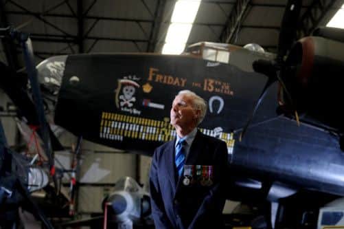 Eric King, 90, the sole surviving member of 158 Squadron from RAF Lissett, East Yorkshire