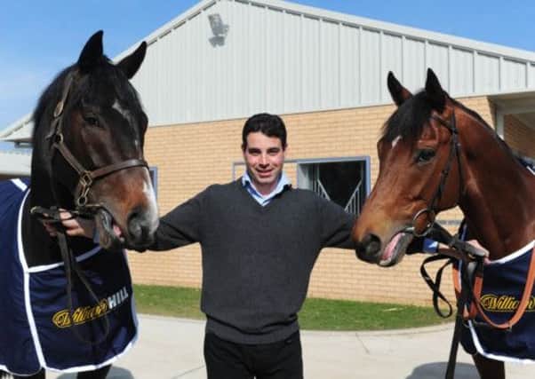 Trainer Marco Botti with Solar Deity (right) and Guest of Honour (left)